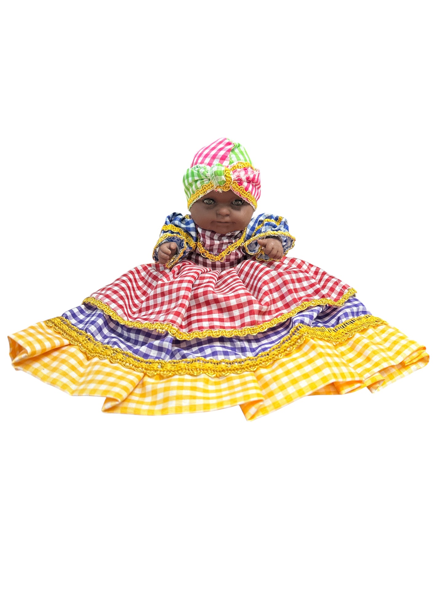 6" Spiritual doll dressed  in 7 Colors (Egun/ Ancestor)