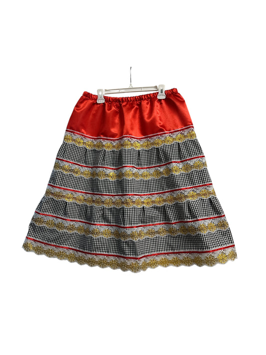 Red and Black Skirt one size