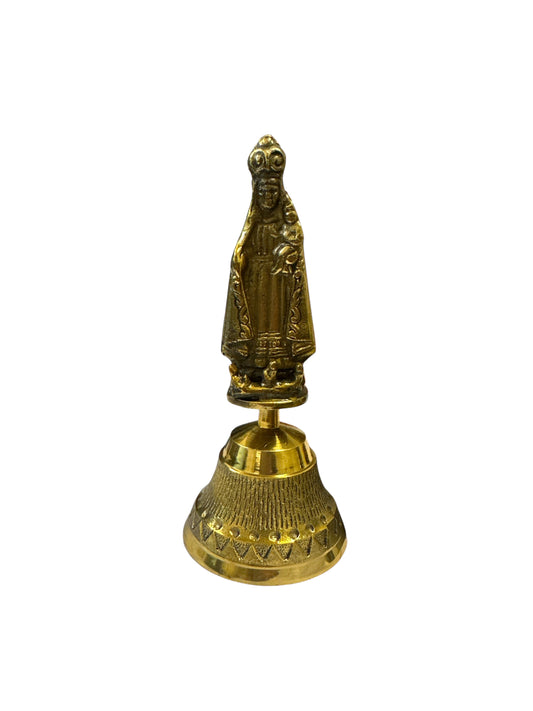 6" Our Lady of Charity Image Brass Bell