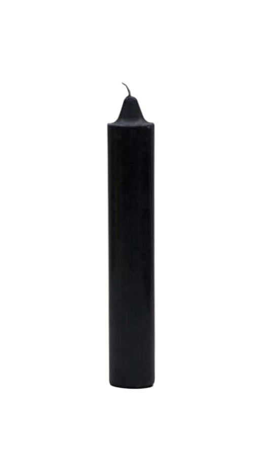 6" Black tape candle box (36 Units)