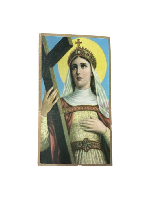 Prayer Card  Santa Helena 4"x 2"