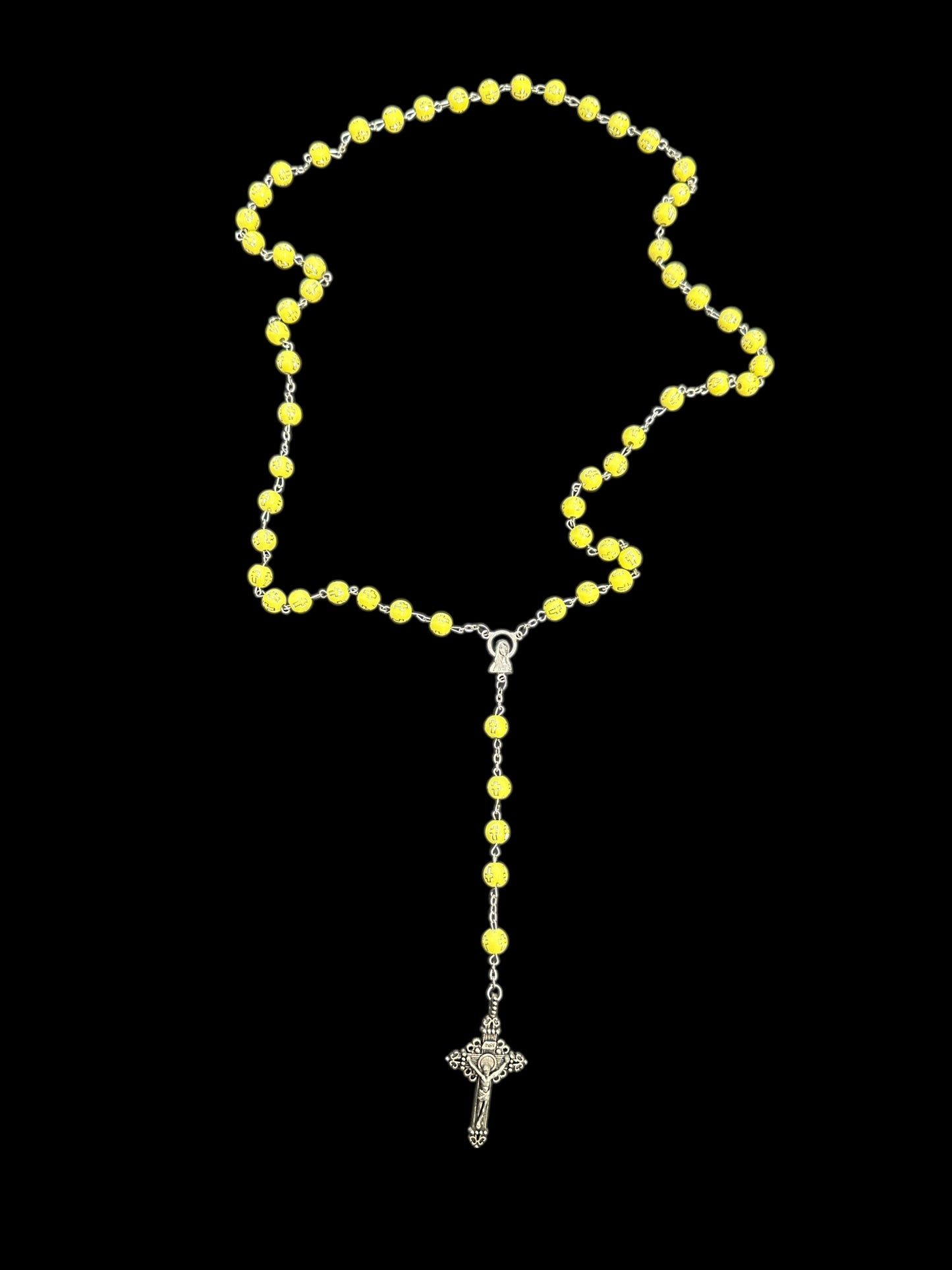 Rosary Catholic Crucifix Cord 21" Long