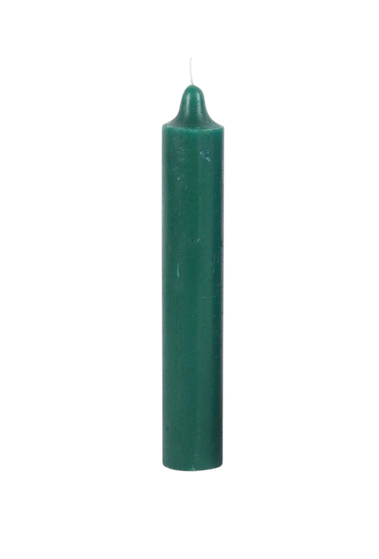 Green Jumbo candle 9”x 1.5”