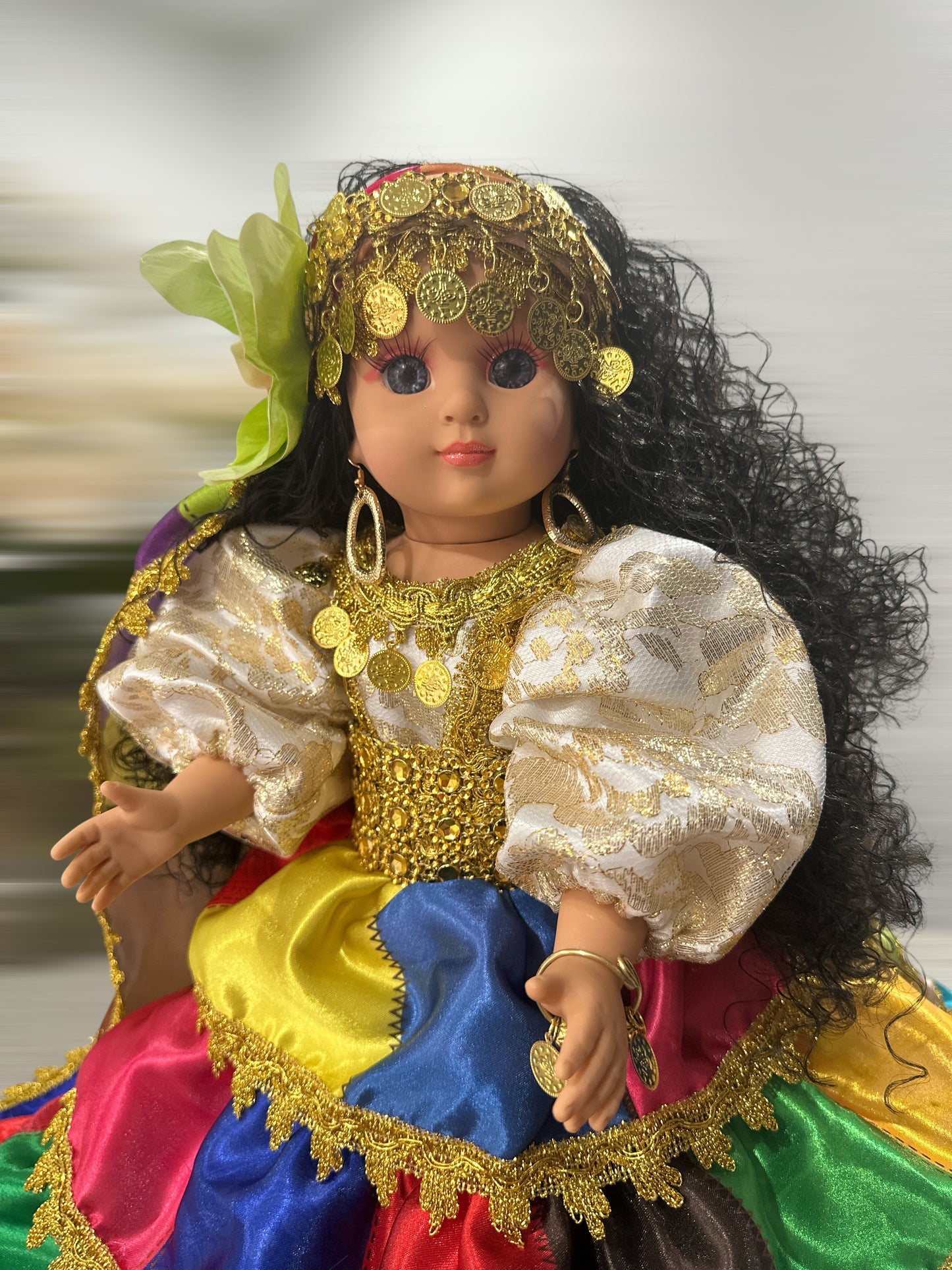 Multicolor Gipsy Spiritual Doll 17"