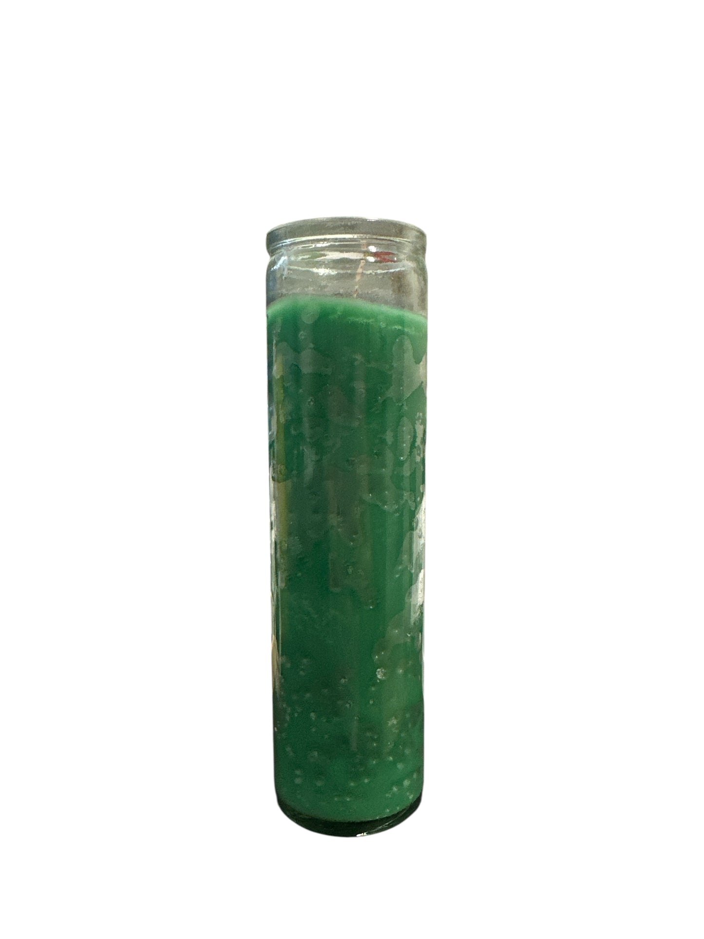 8" Glass color Candle
