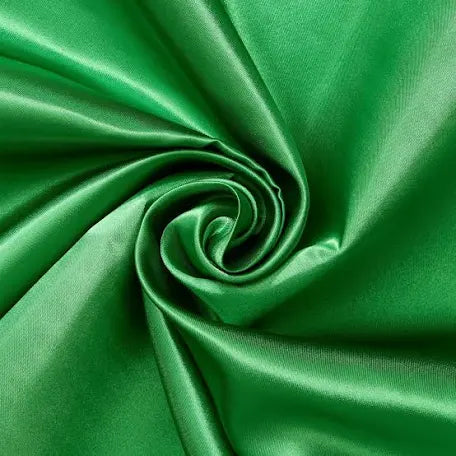 Green Satin Fabric/ Satin Verde