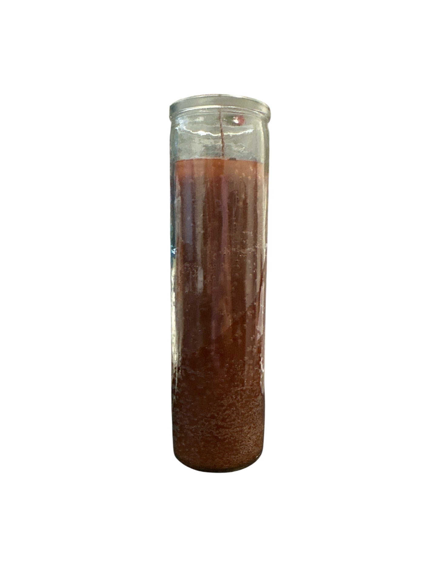 8" Glass color Candle