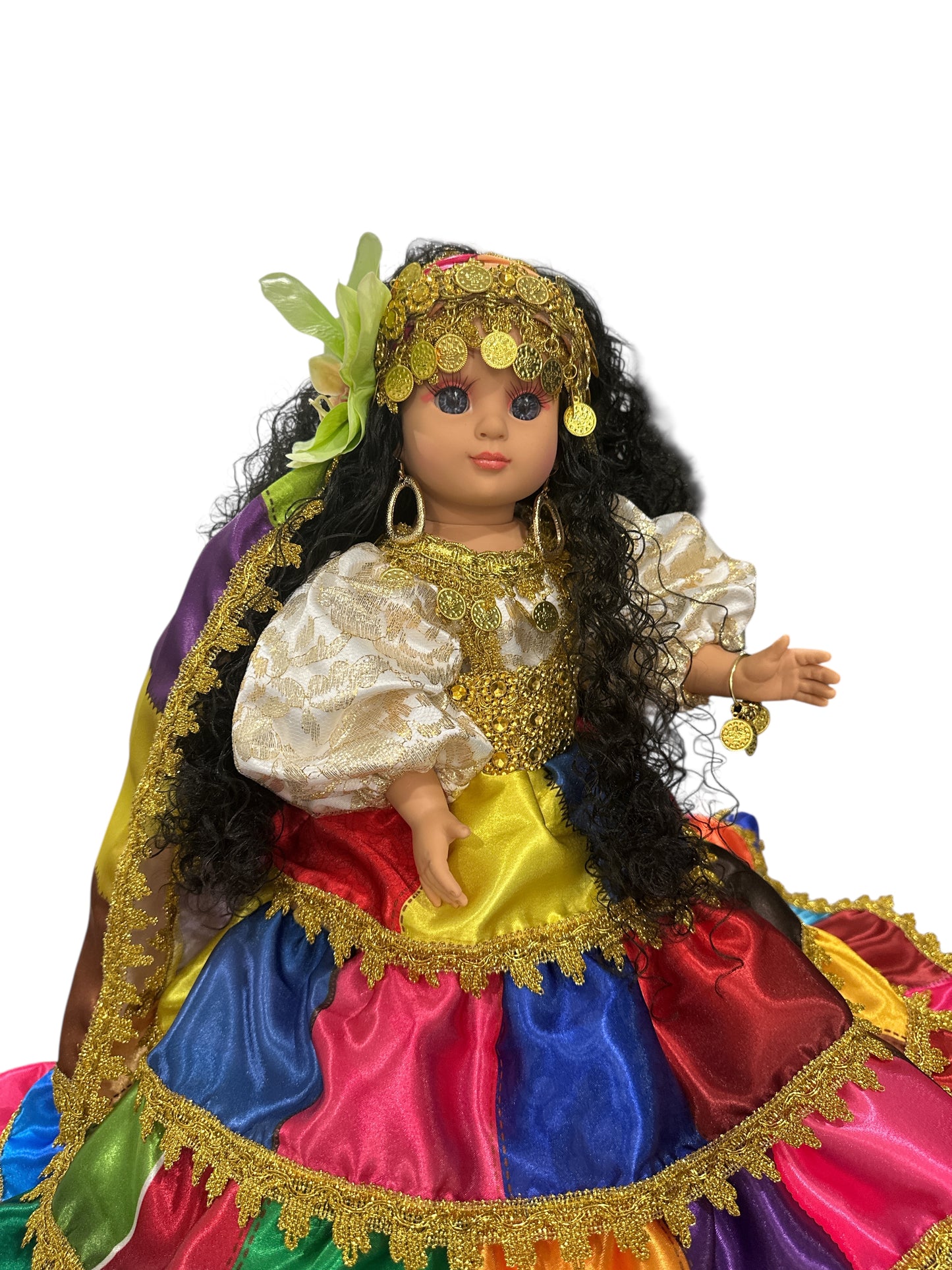 Multicolor Gipsy Spiritual Doll 17"