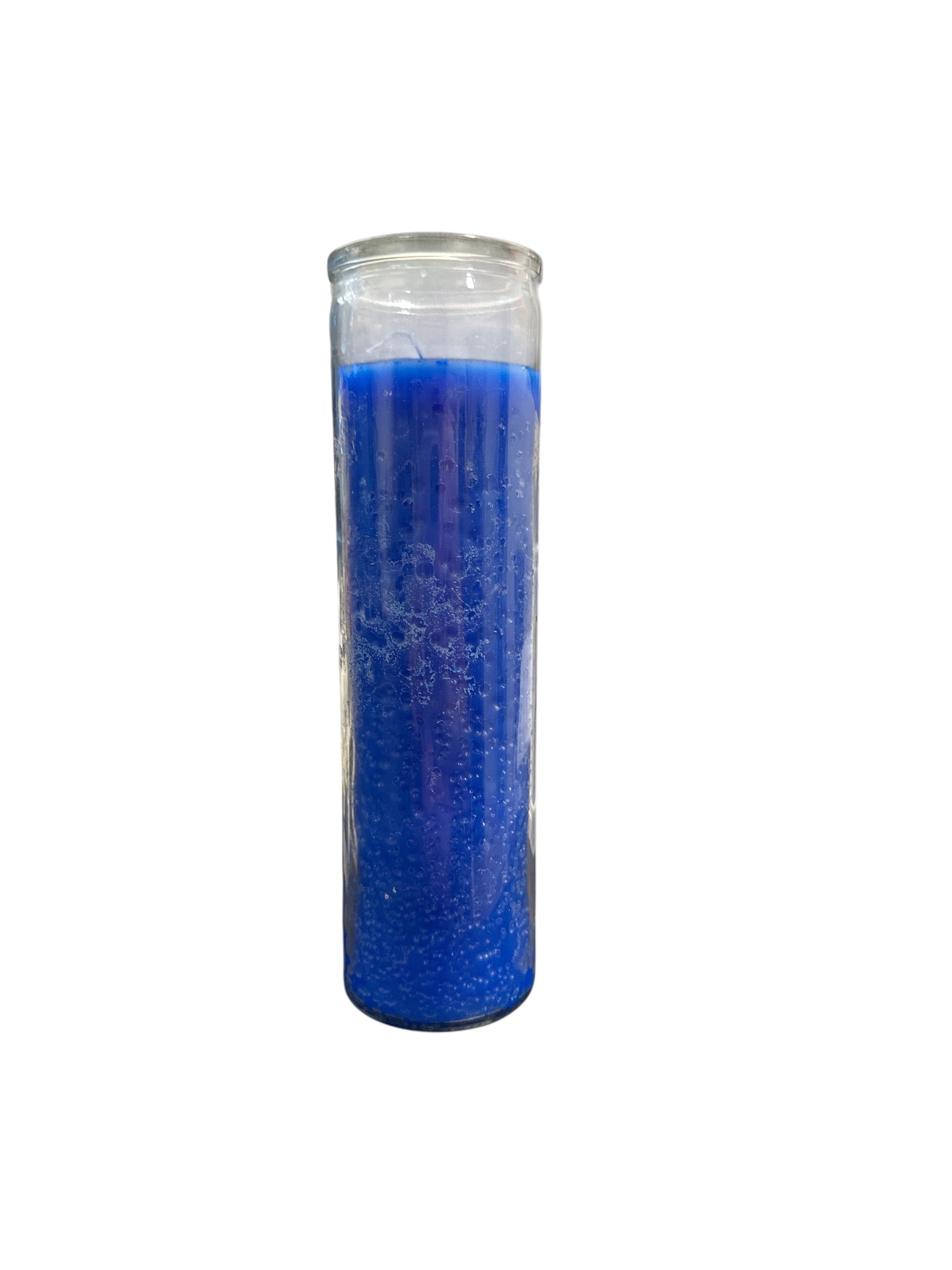 8" Glass color Candle