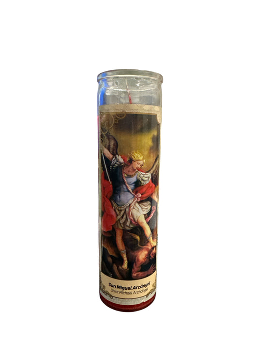 8" Saint Michael the Archangel Candle