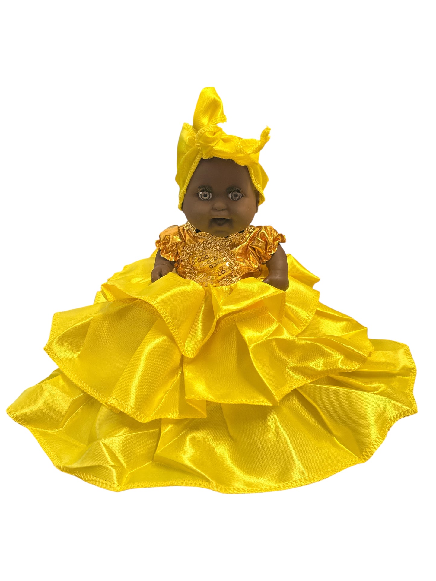6" Spiritual doll dressed in Yellow (Ochun)