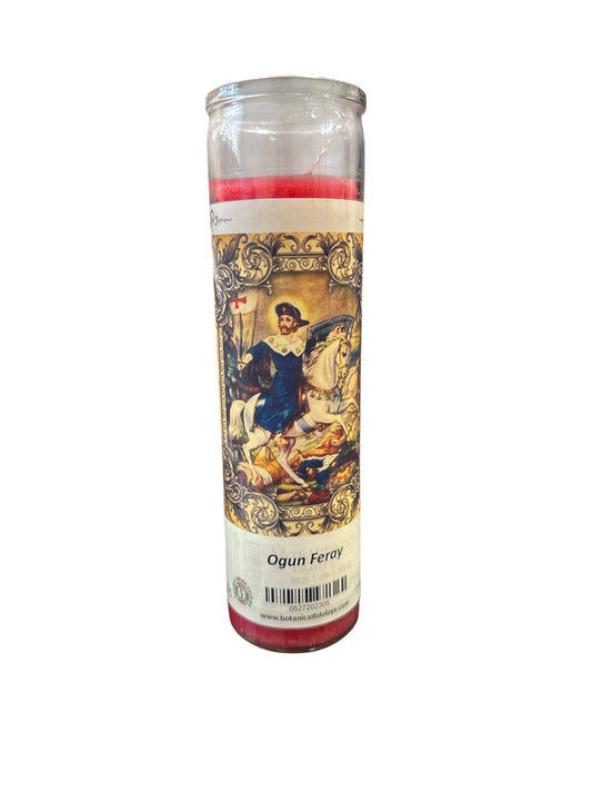 8" Ogun Feray image candle