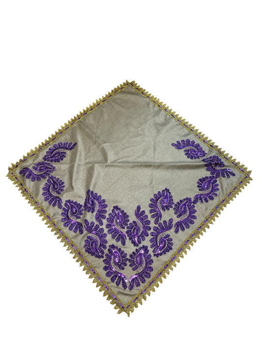 Saint Lazarus Decorated sackcloth 36"x 36"