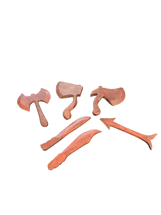 Shango hand carved Wooden Tools 5"