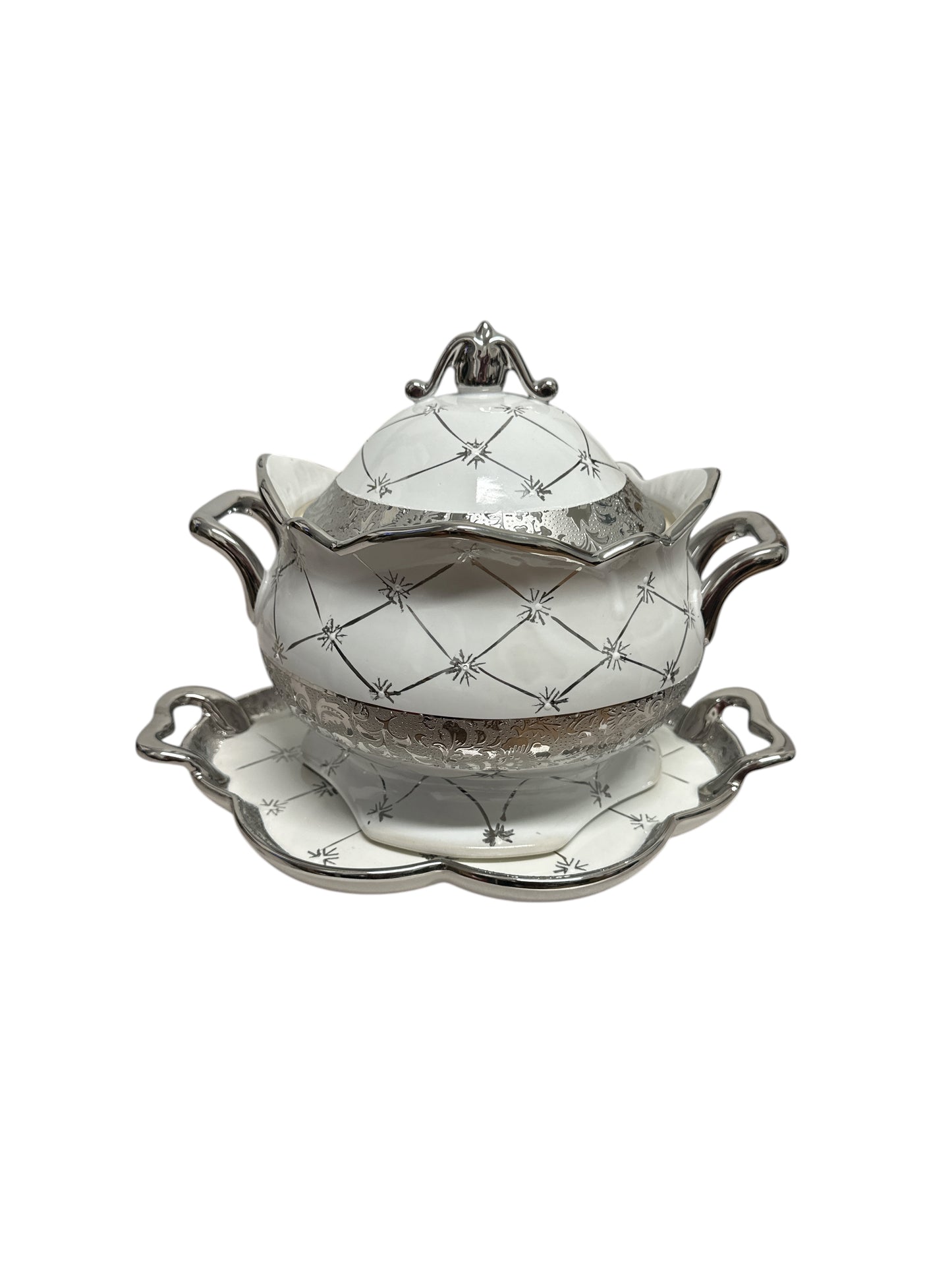 Tureen with plate 8"x 12"