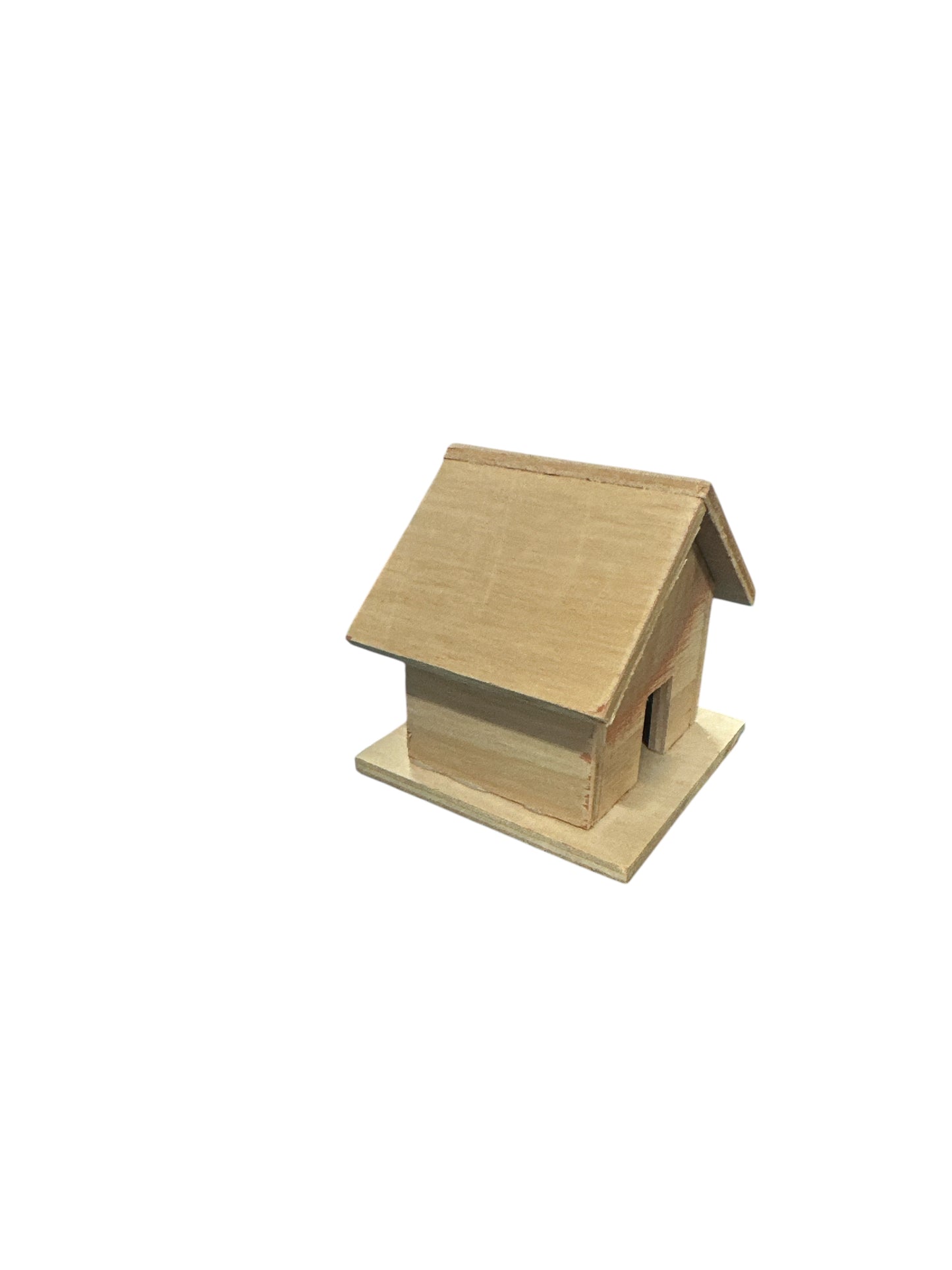 Casa de madera pequeña 3”H x 3”W