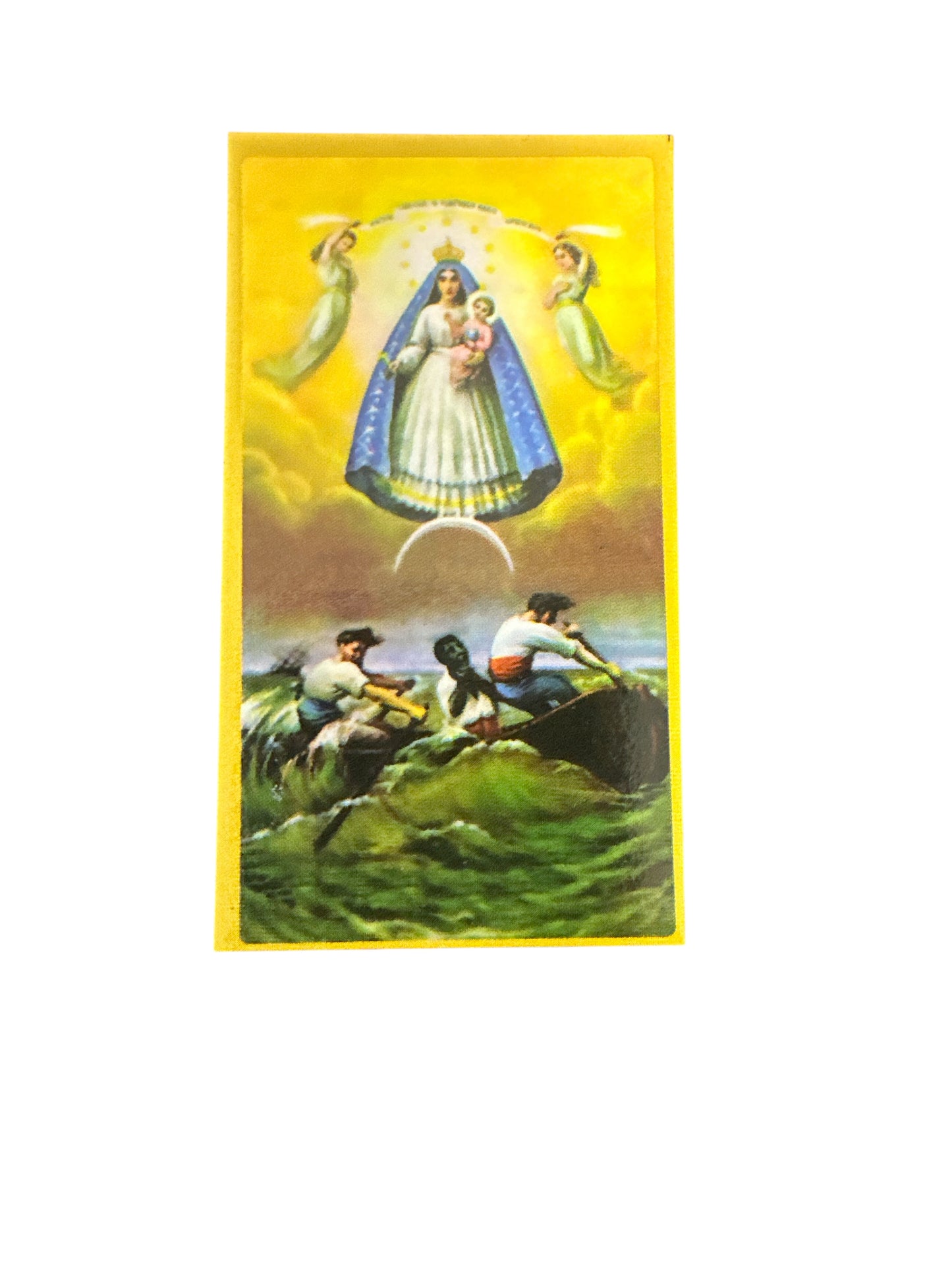Prayer Card Our Lady of Charity 4"x 2"