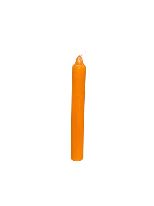6" Orange Tape Candle