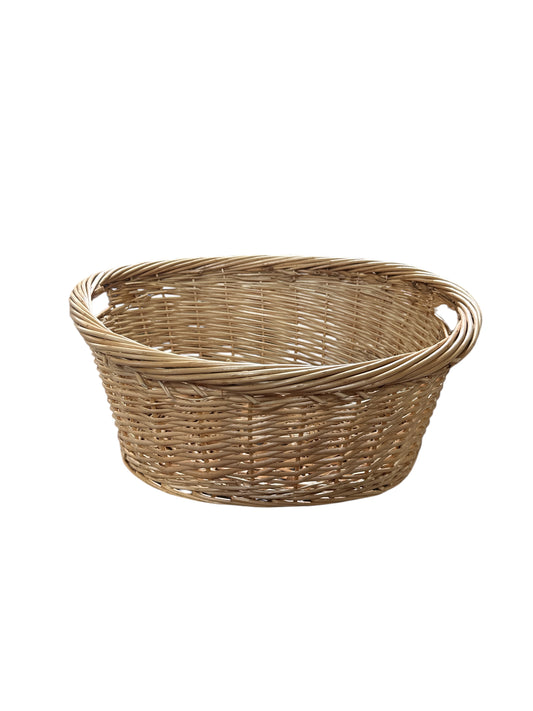 Wicker basket (Cesta) 21”W x 10”H