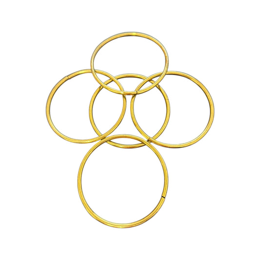 5 Oshun Bronze Bracelets/ Wristbands Size 7-8"