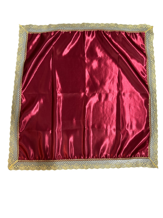 Satin and Lace trimming Cloth 36"x 36"