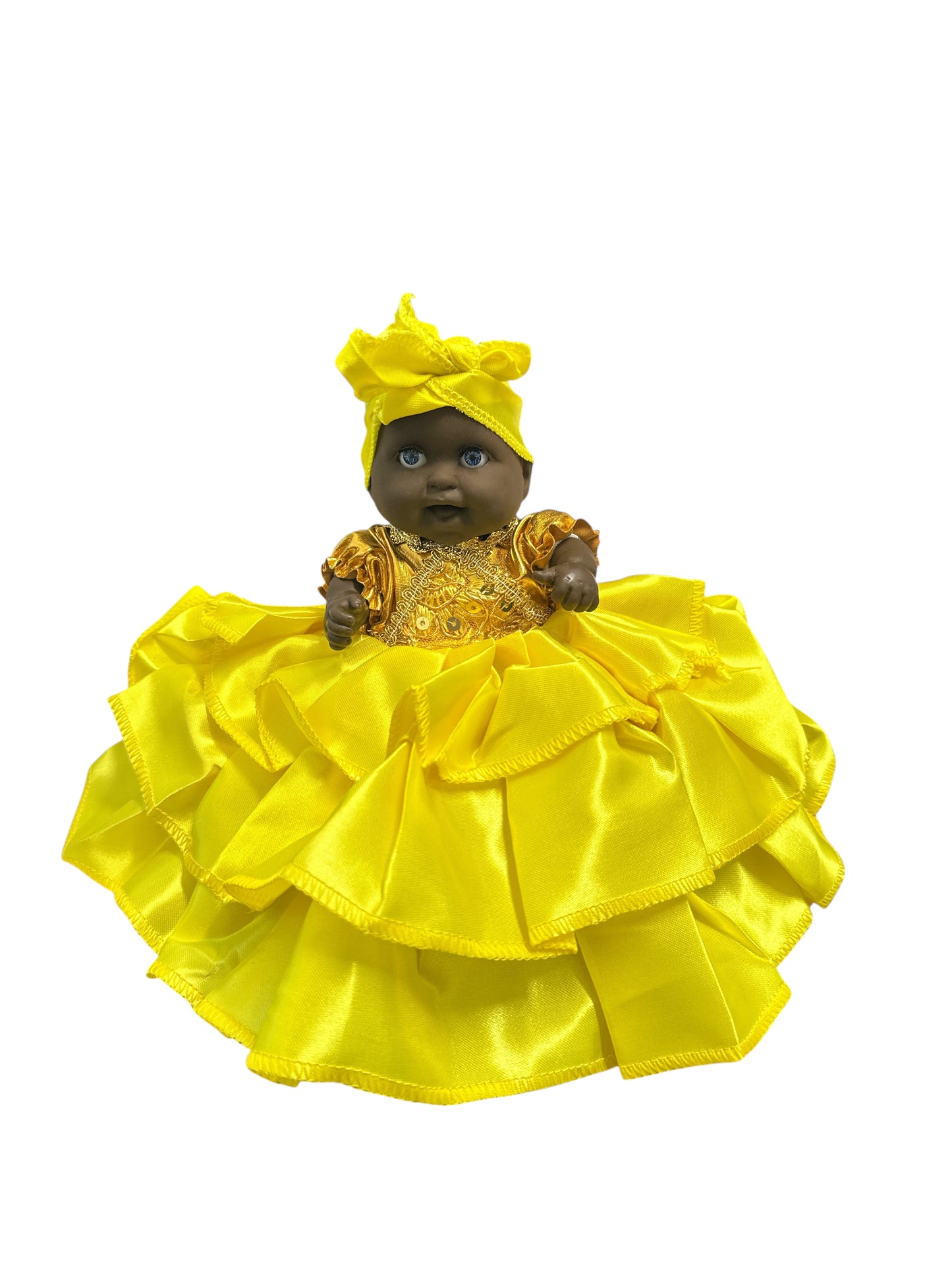 6" Spiritual doll dressed in Yellow (Ochun)
