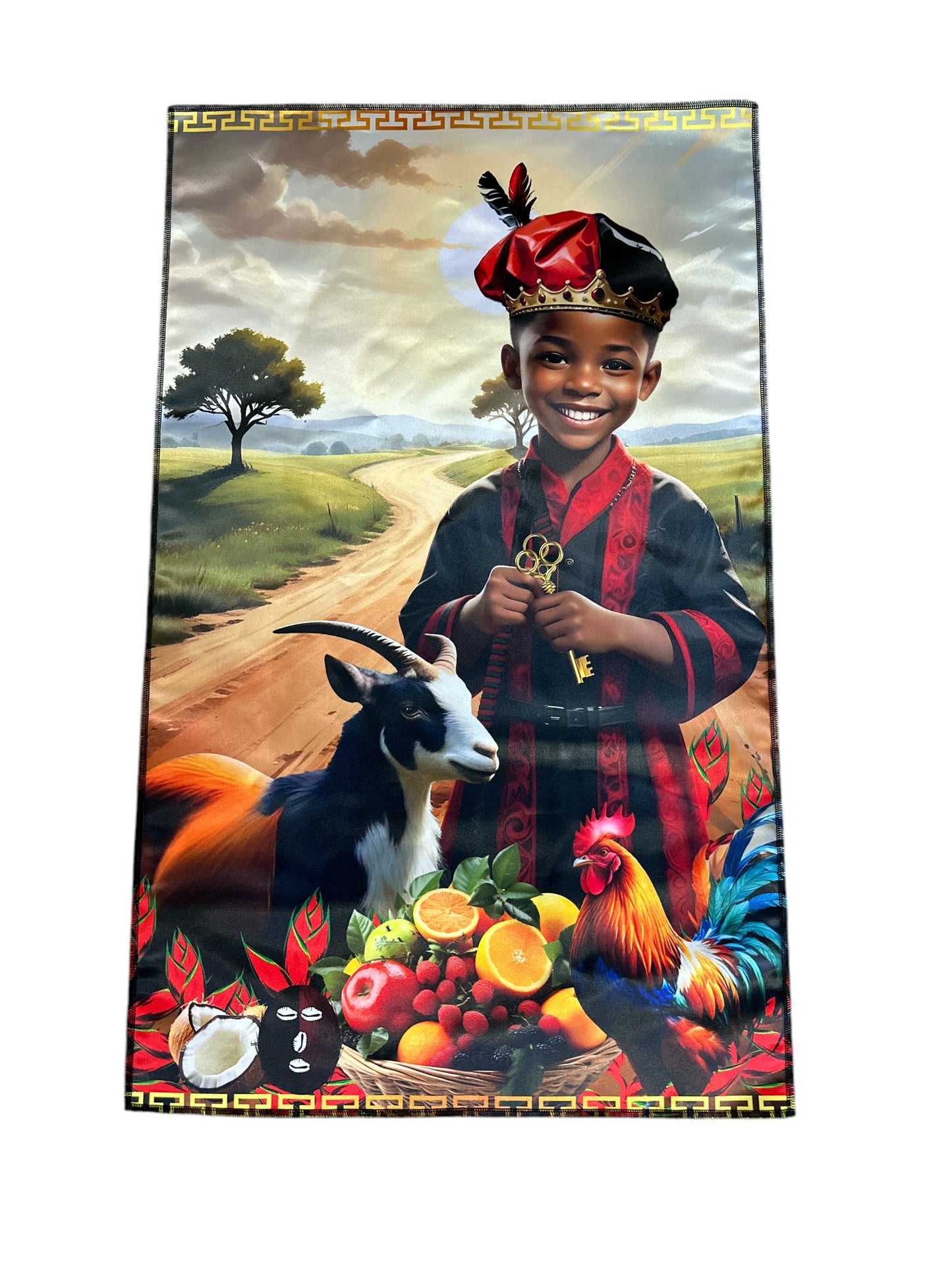 Tapestry Elegua 21"x 36"