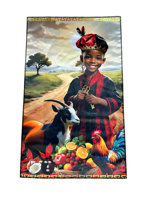 Tapestry Elegua 21"x 36"