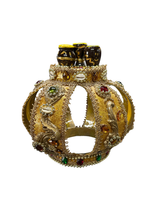 Ochun Ibu Ańa metal crown 17”H x 13”W
