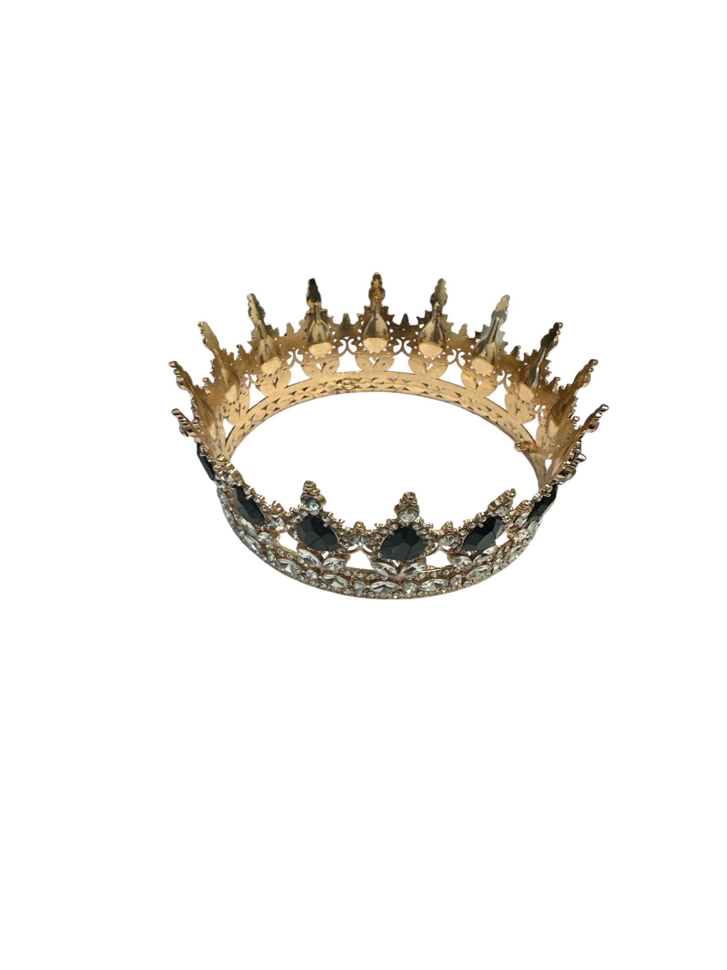 Gold and Black Crown 2"H x 5"W