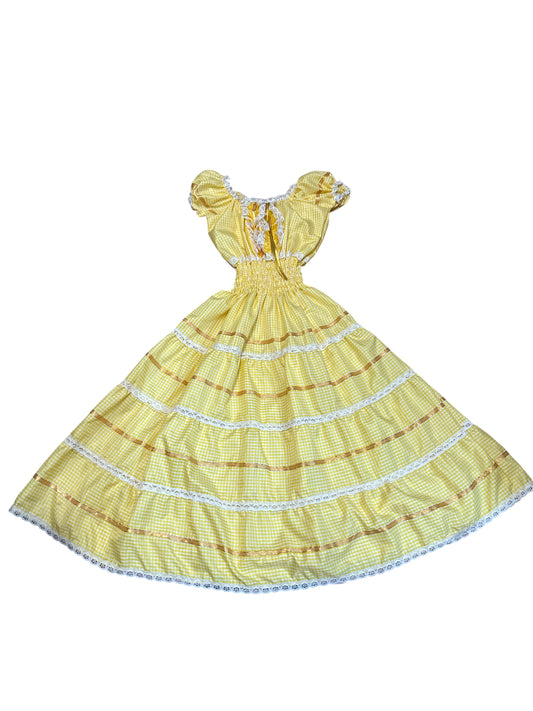Gingham Yellow dress