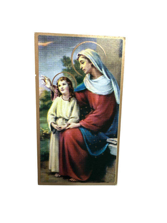 Prayer Card Santa Ana 4"x 2"