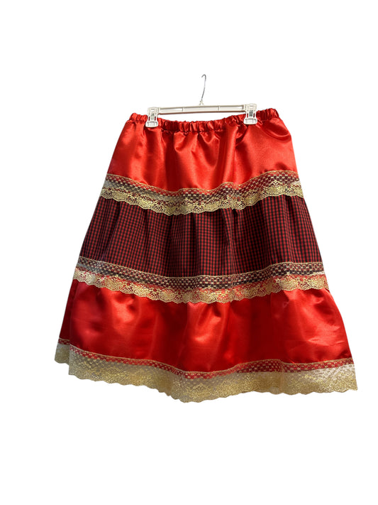 Red and Black Skirt one size