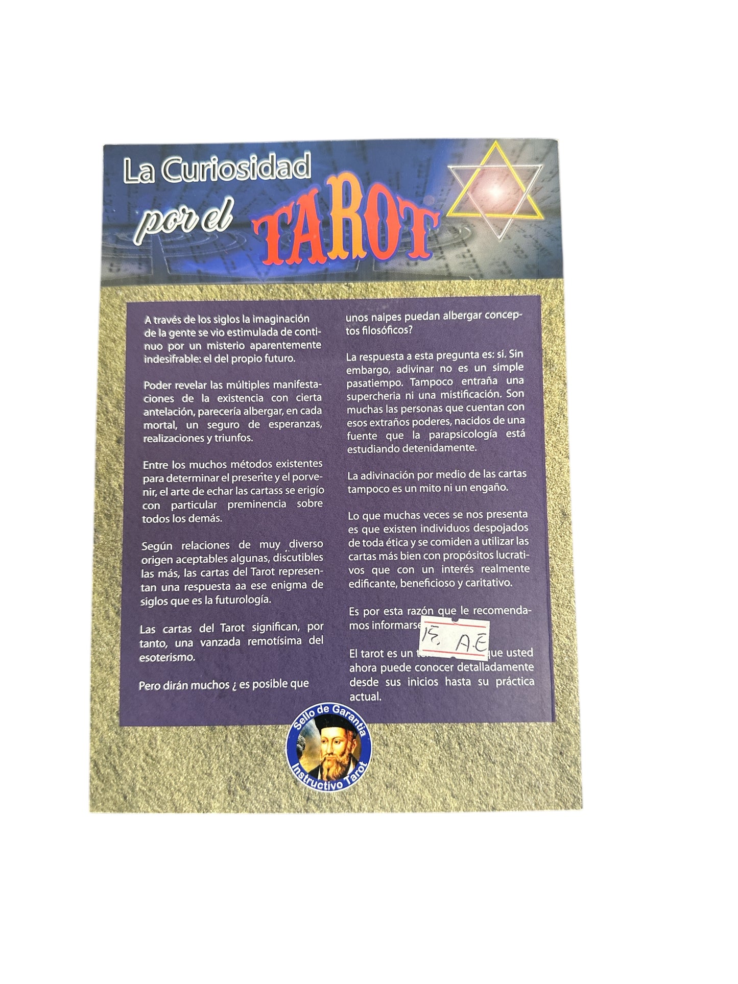 Tarot Book The Great Meaning of the Tarot