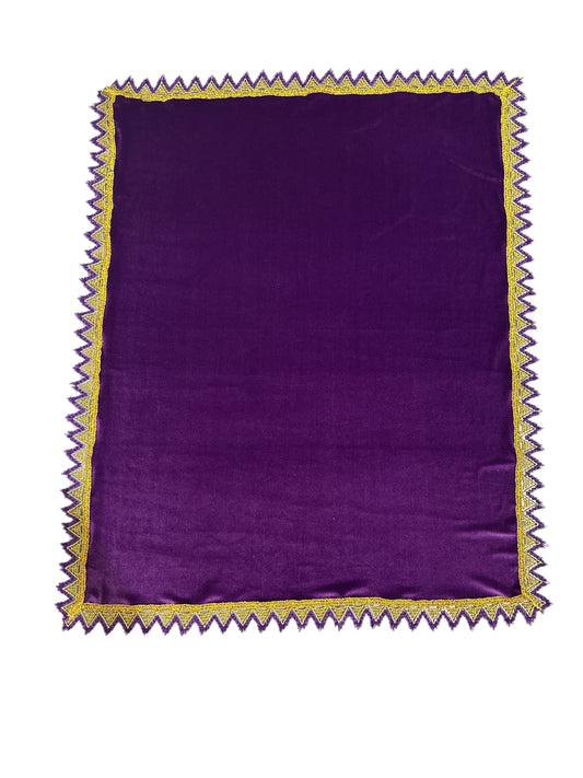 Purple Velvet tablecloth 29"x 36"