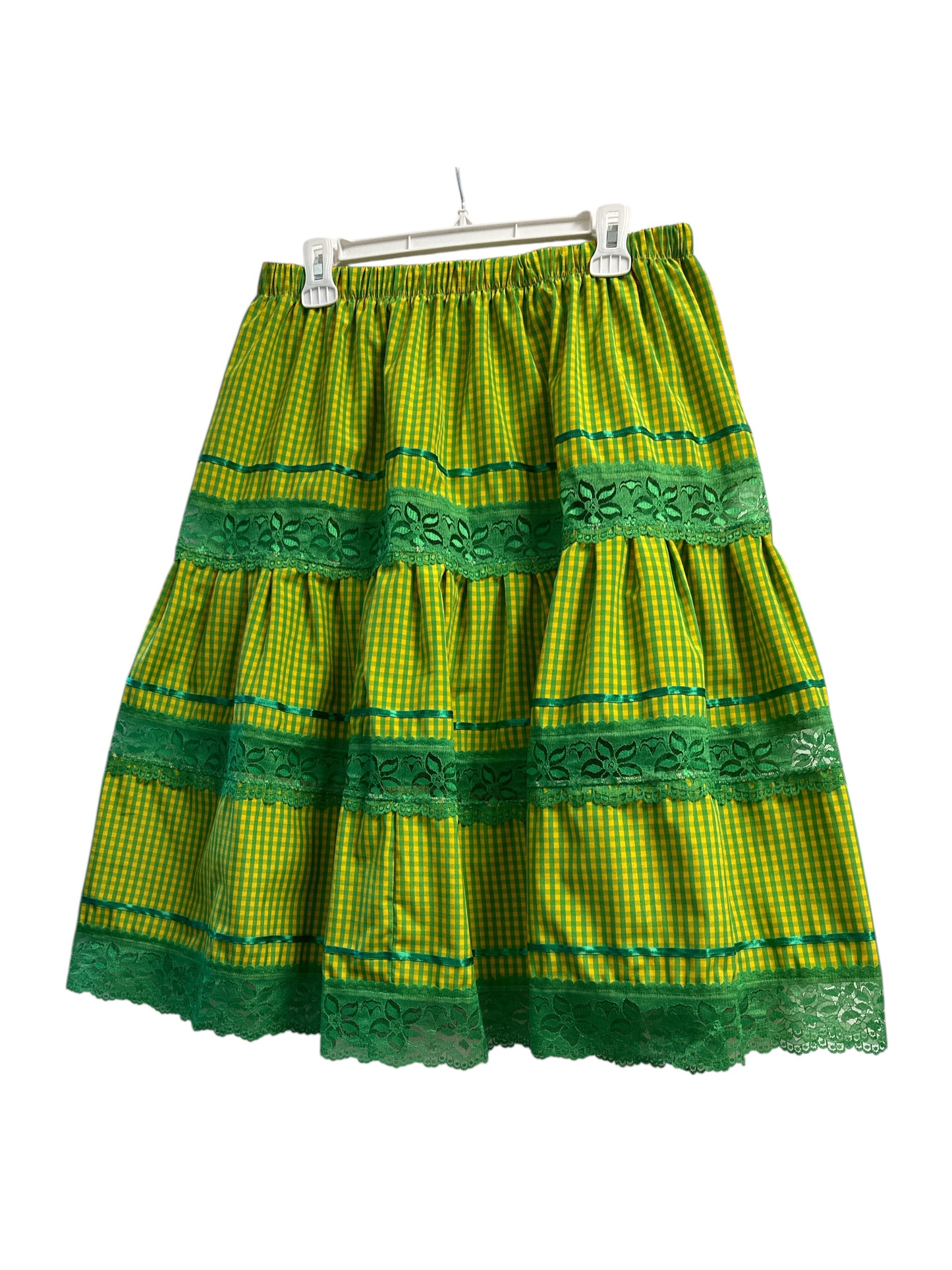 Gingham skirt Green/ Yellow (Orula)