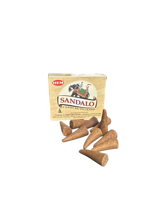 Sandalwood incense cones (10 cones)