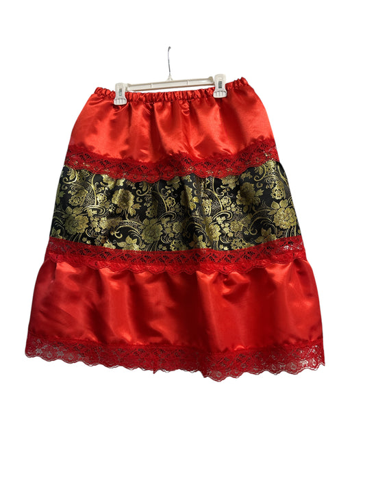 Red and Black Skirt
