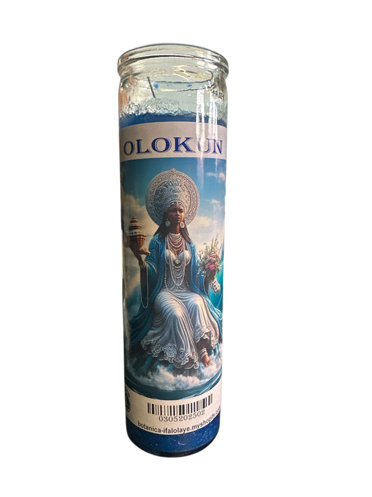 8" Olokun candle image