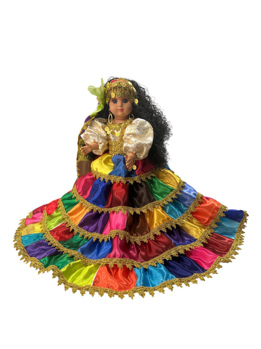 Multicolor Gipsy Spiritual Doll 17"