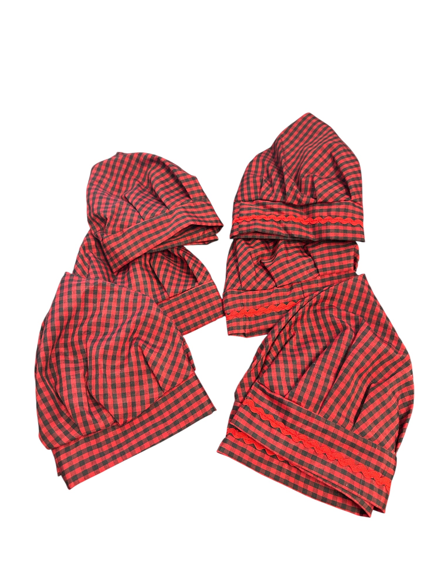 Elegua Red/Black gingham hat