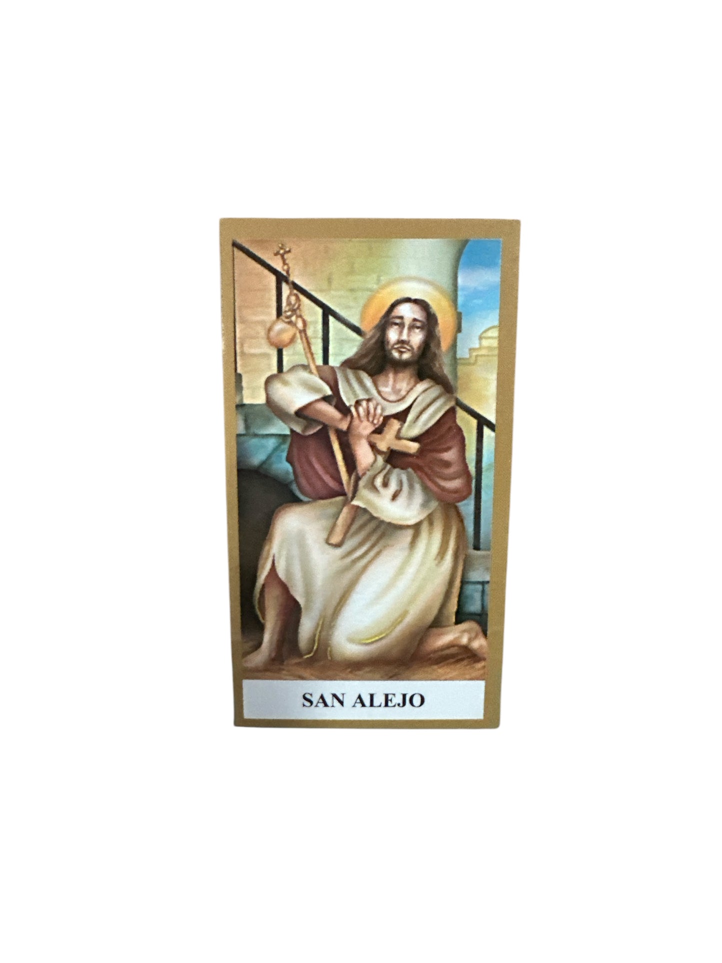 Prayer Card San Alejo 4"x 2"
