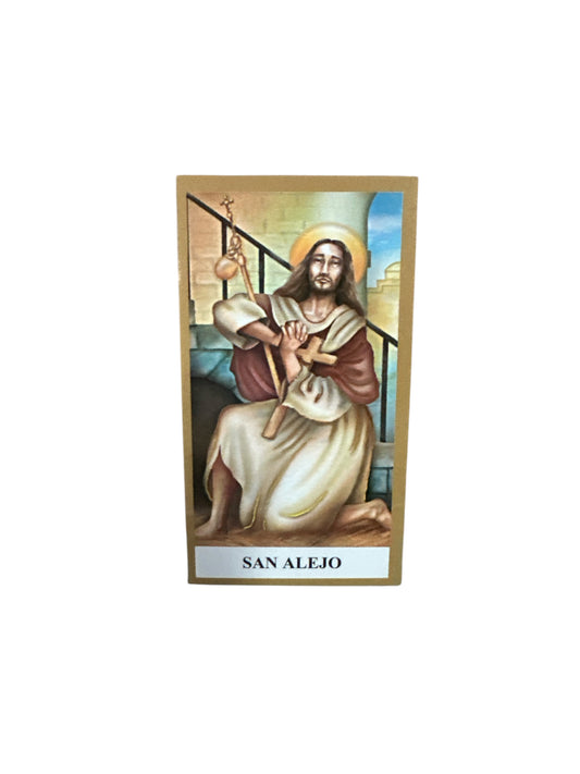 Prayer Card San Alejo 4"x 2"