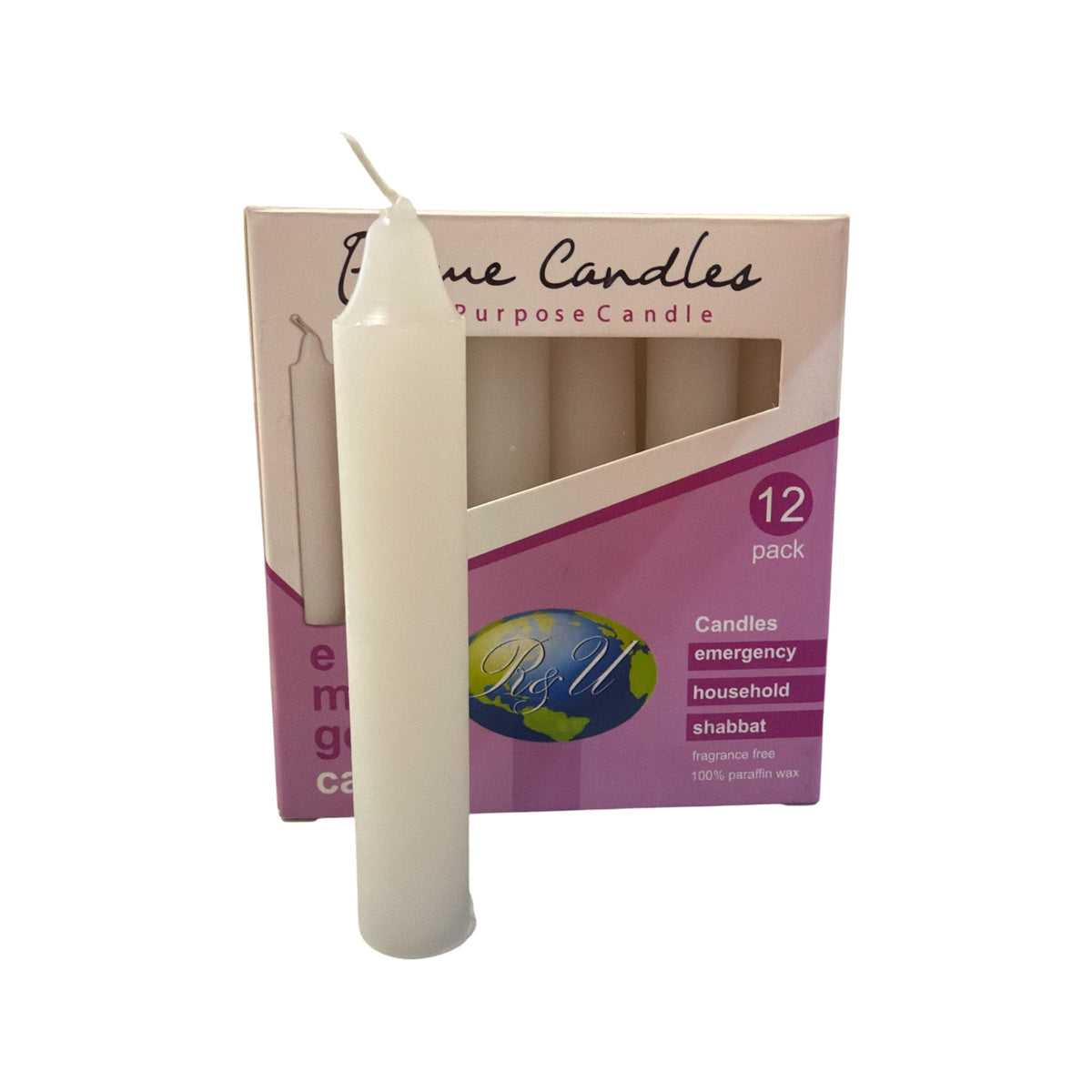 4" White Candle Box  4" (Box of 12)