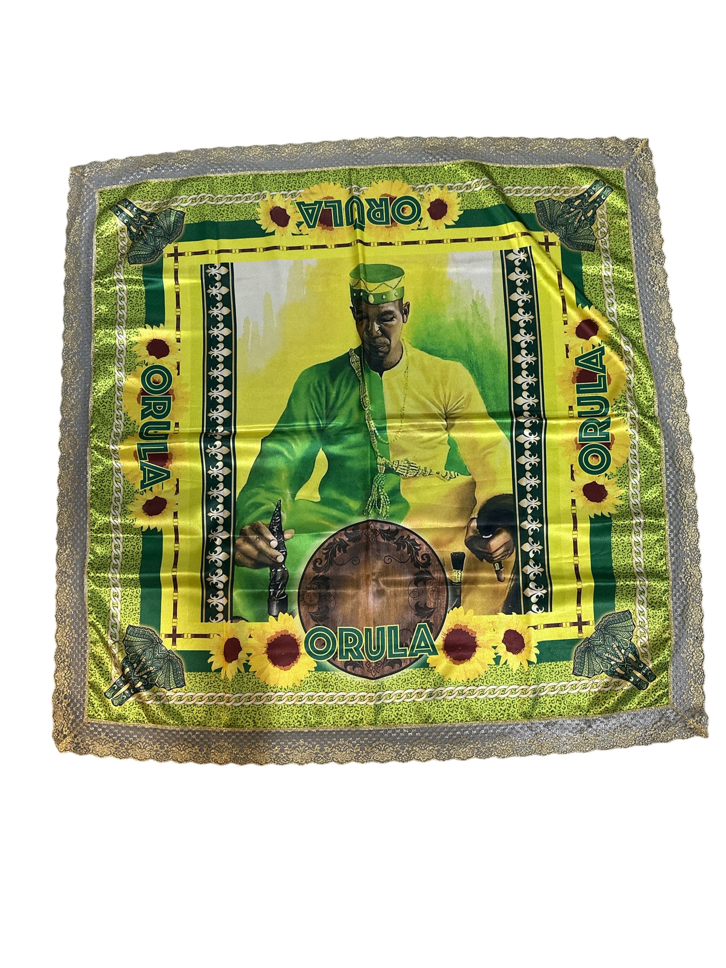 Sublimated satin cloths with images 41"x 41"