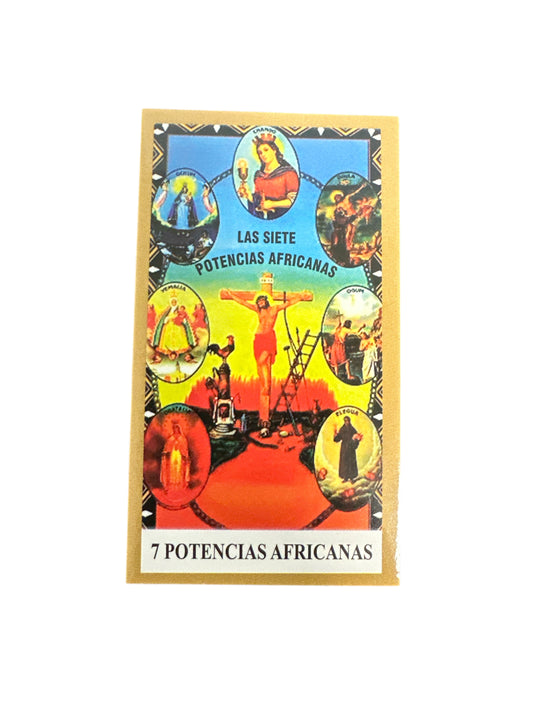 Prayer Card 7 African Powers 4"x 2"