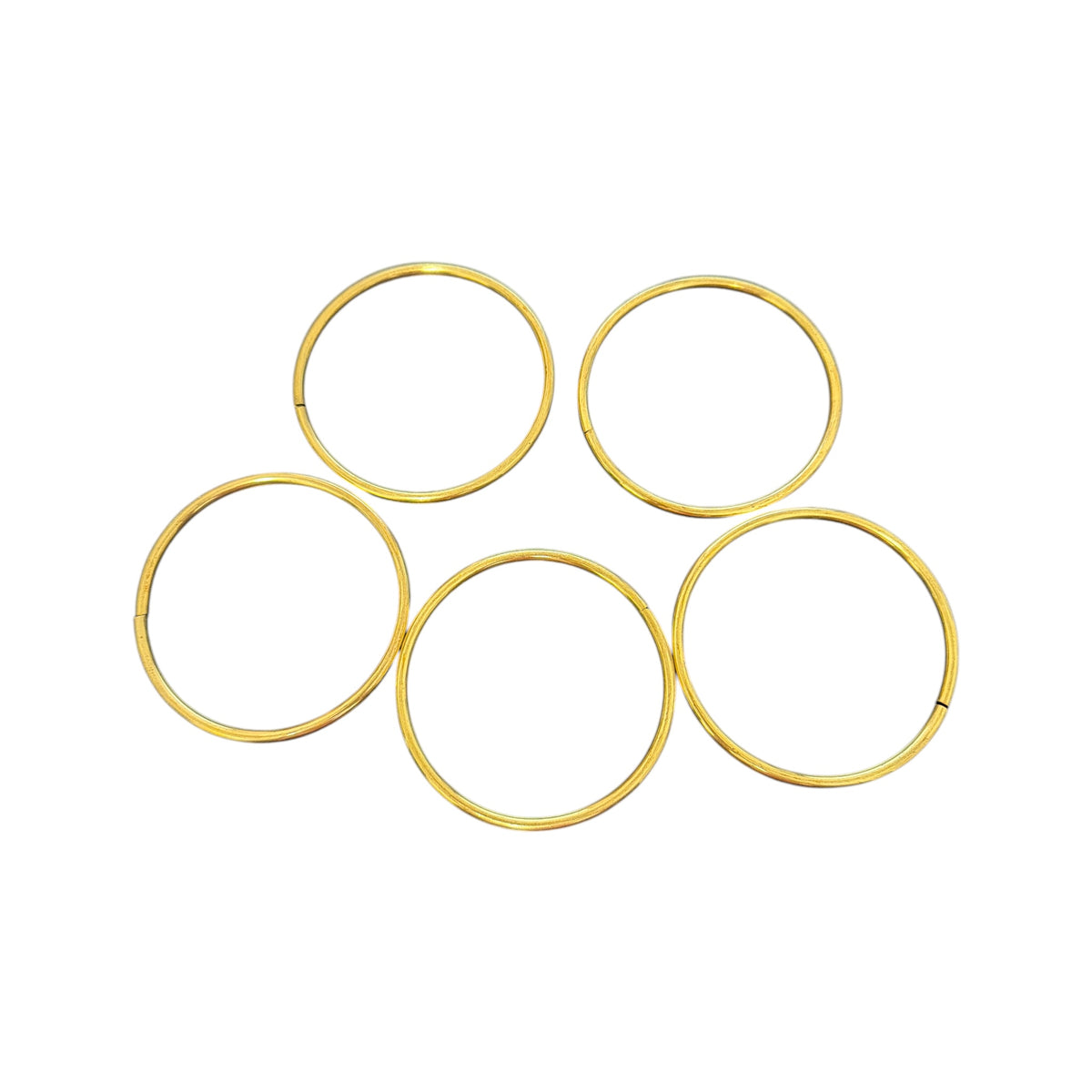5 Oshun Bronze Bracelets/ Wristbands Size 7-8"