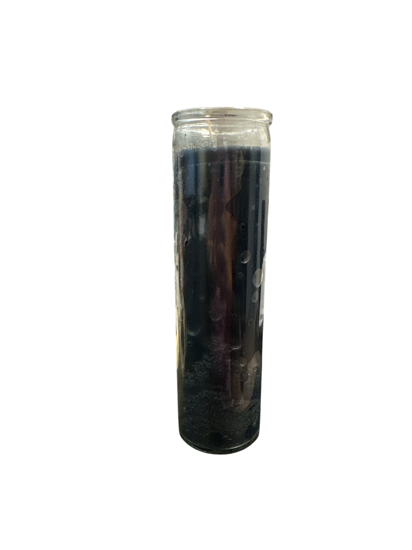 8" Glass color Candle