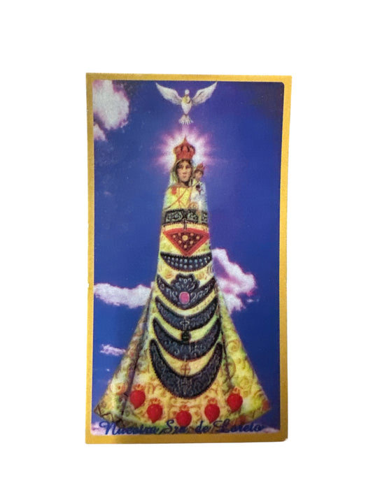 Prayer Card Our Lady of Loreto 4"x 2"