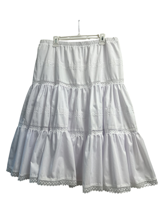 White Skirt XL/ Saya Blanca XL
